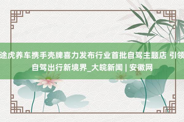 途虎养车携手壳牌喜力发布行业首批自驾主题店 引领自驾出行新境界_大皖新闻 | 安徽网