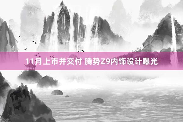 11月上市并交付 腾势Z9内饰设计曝光